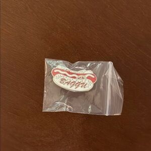 BAGGU EXCLUSIVE Enamel Hot Dog Pin and Bumper Sticker